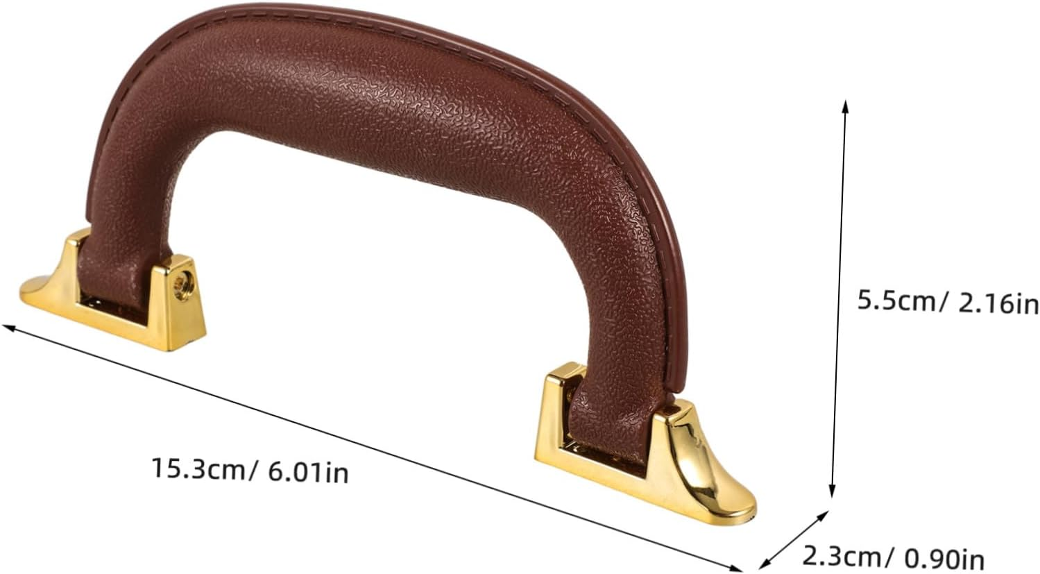 TEMPNAP Brown Suitcase Handles Replacement Travel Bag Handgrips Toolbox Case Grips for Luggage and Portable Storage Boxes image number 5