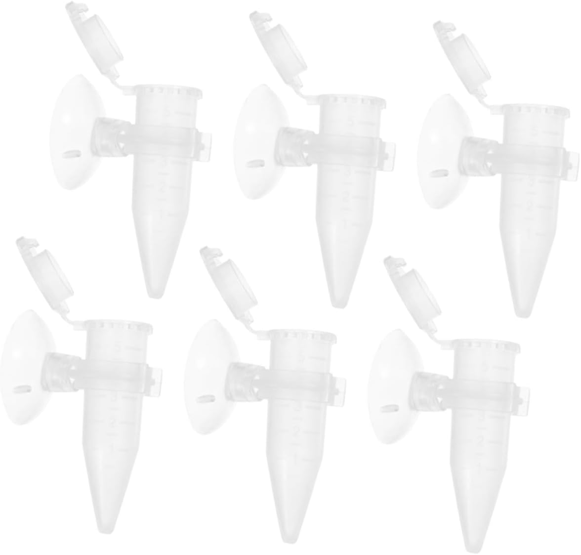 COHEALI 6Pcs Automatic Shrimp Feeder and Aquarium Feeder Tube Set with Suction Cups Mini Brine Shrimp Dropper for Fish Tank Feeding for Small Aquatic Pets image number 1