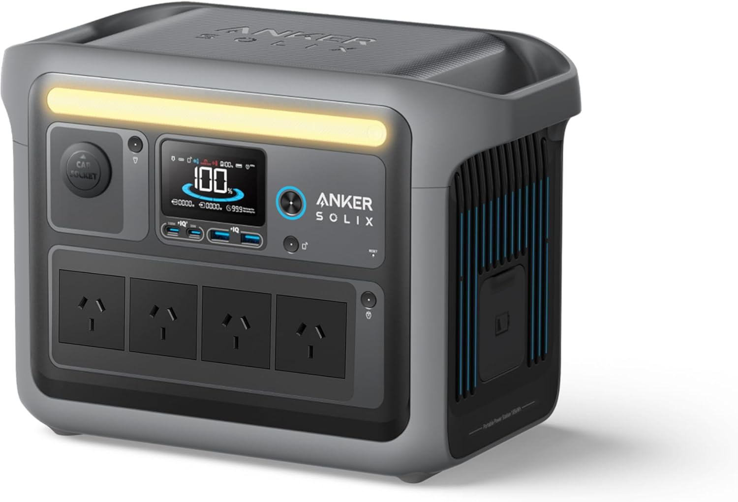 Anker SOLIX C1000 Portable Power Station, 1800W (Peak 2400W) Solar Generator, Full Charge in 58 Min, 1056Wh Lifepo4 Battery for Home Backup, Power Outages, and Outdoor Camping (Optional Solar Panel)