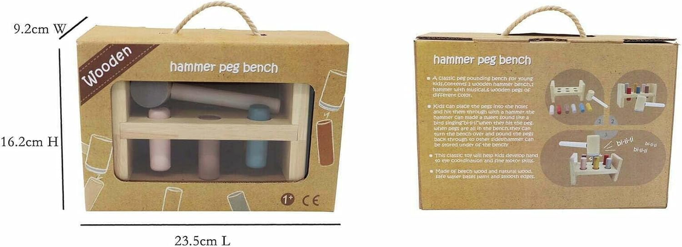 Kaper Kidz Calm & Breezy Hammer Bench with Squeaky Sound image number 1