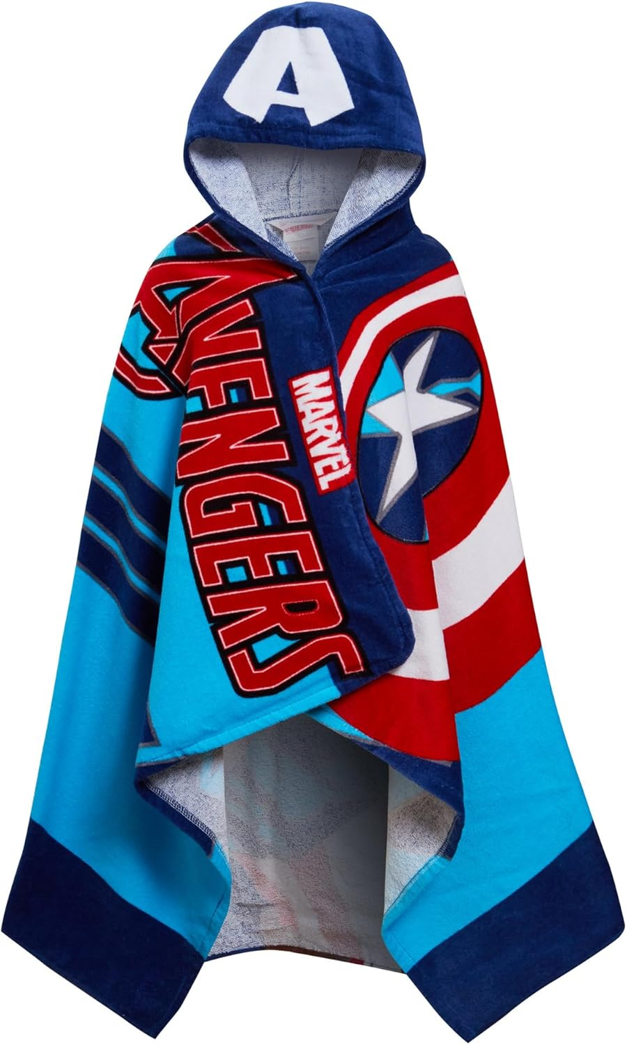 Marvel Captain America Hooded Towel 100% Cotton Avengers Poncho Kids Beach Bath Towel Swimming Wrap Boys Changing Robe
