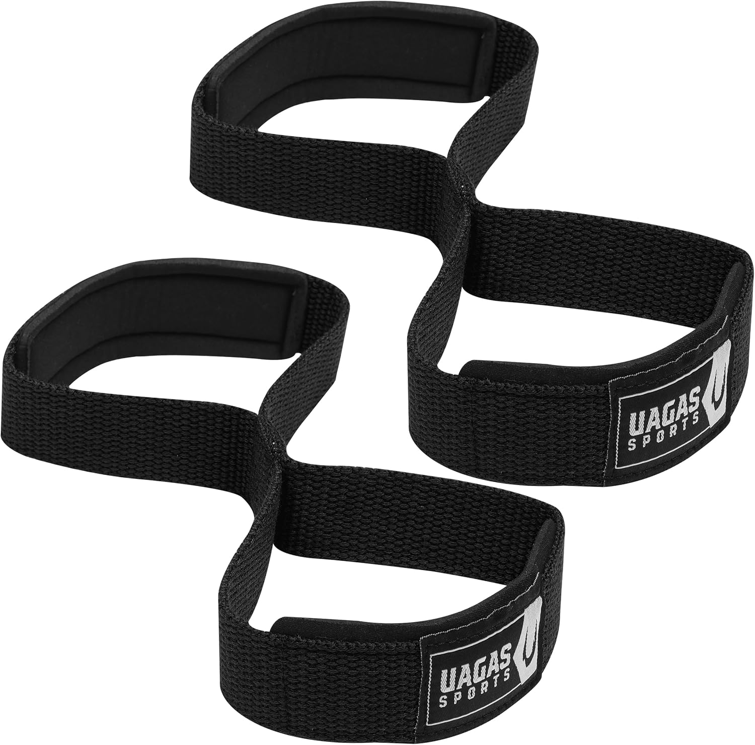 Figure 8 Lifting Straps &ndash;Padded Cuff &ndash; Weight Lifting Straps for Extra Grip &ndash; Premium Nylon Deadlift Straps &ndash; Wrist Support for Training Workout Weightlifting - Hand Bar Grip image number 1