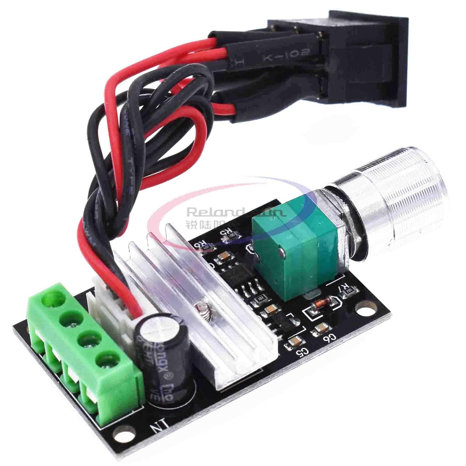 8PCS 3A 80W 6V 12V 24V PWM DC Motor Reversible Variable Switch Speed Controller Driver image number 4