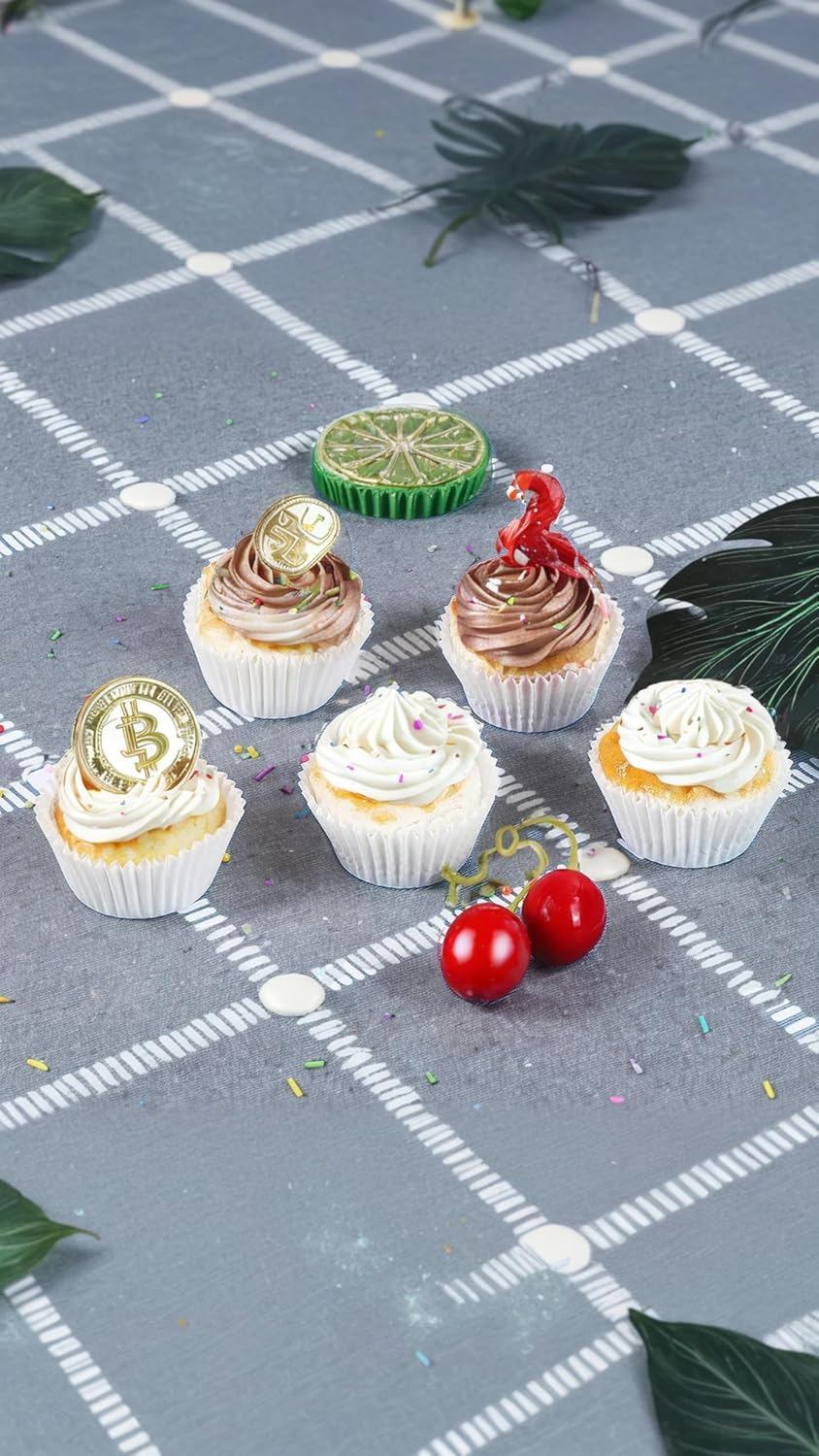 500 Pack Mini Cupcake Liners: White Greaseproof Baking Cups, Odorless Small Wrappers for Ly Released Delicate Muffins & Pastries - for Home & Professional Baking Needs image number 3
