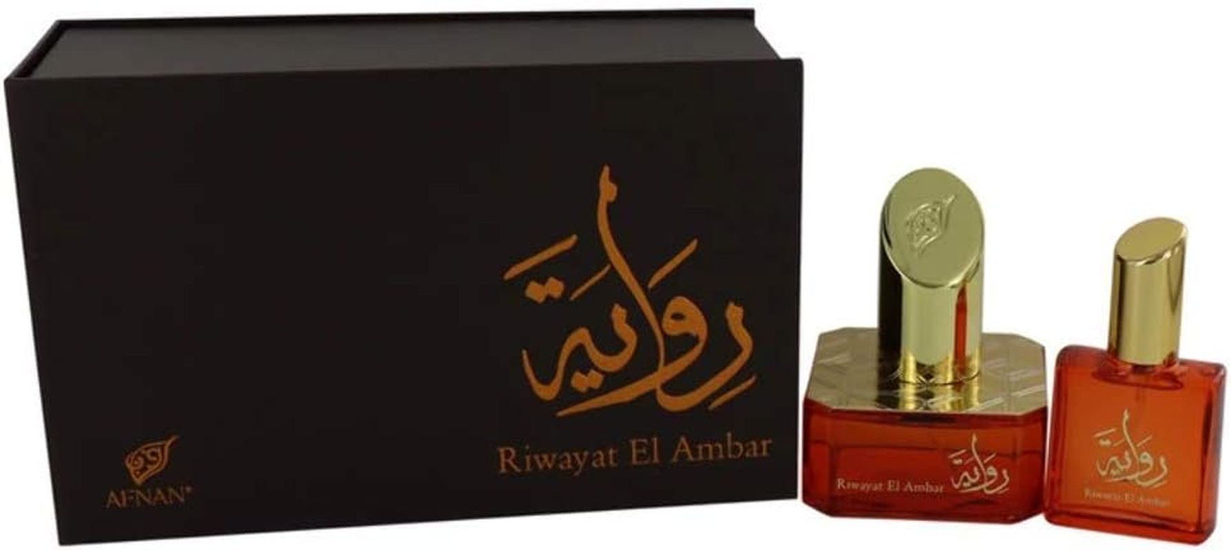 Afnan Riwayat El Ambar Eau De Parfum Spray + Free Travel Eau De Parfum Spray 1.7 Oz 50Ml