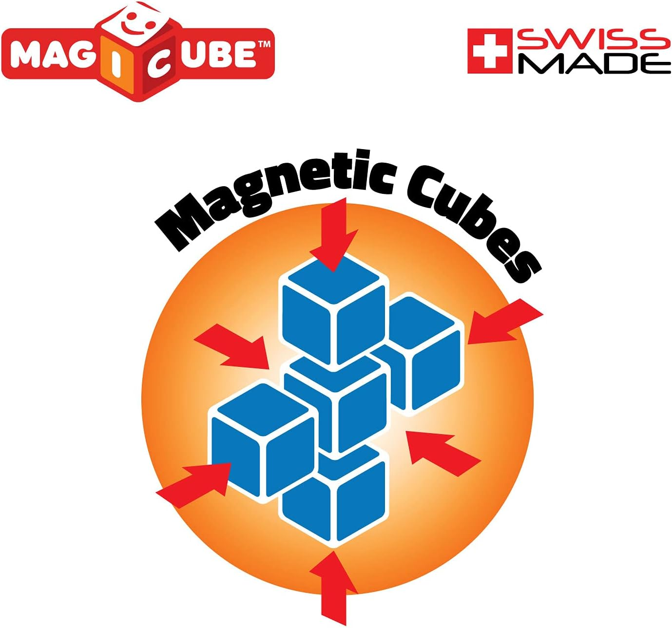 Geomag 132 Magicube Animals Friends - Magnetic Construction Cubes 21 Cm*17 Cm* 7 Cm image number 4