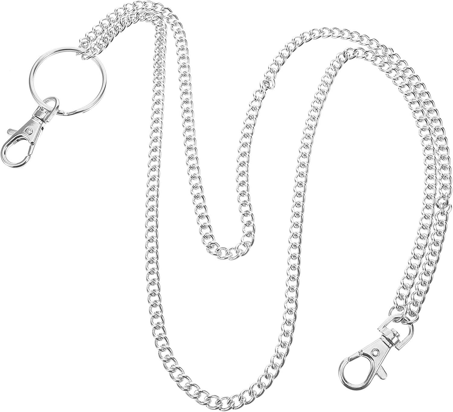 BCOATH Punk Style Men&rsquo;S Decorative Multi-Layer Metal Pants Chain Wallet Chain Hip Hop Jean Accessory for Street Dance and Casual Wear image number 1