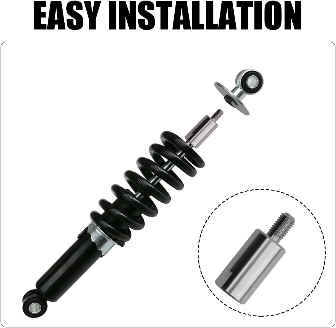 Rear Suspension Shock Extender, Stainless Steel Rear Suspension Lift Kit for Yamaha PW80 TTR90, Raising Rear Seat Height 4 Inches