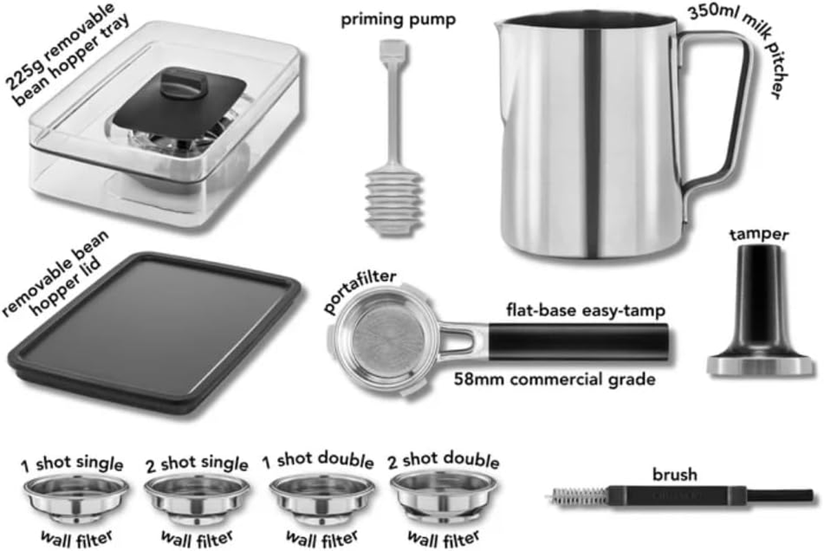 Kitchenaid Semi Automatic Espresso Machine. Stainless Steel