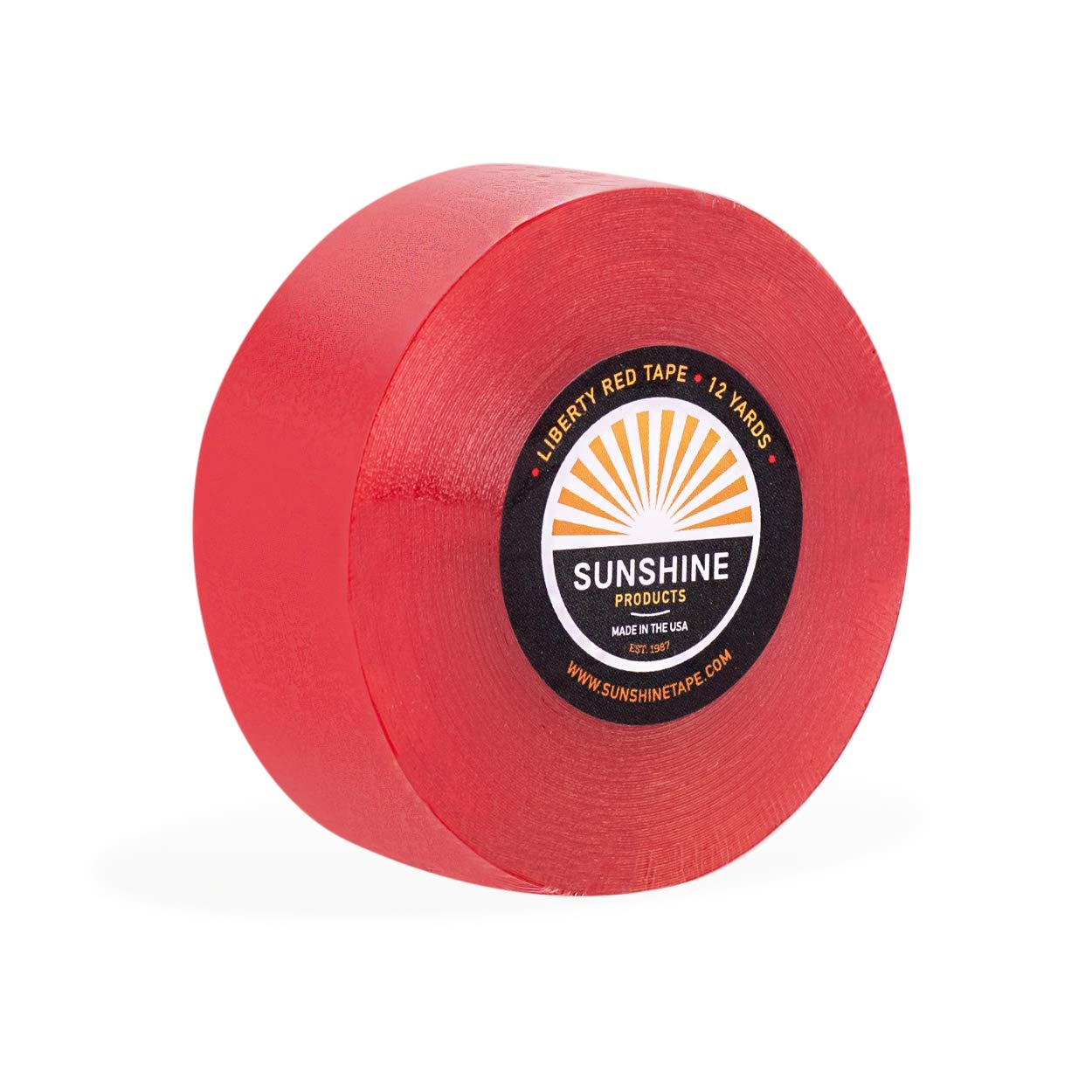 Daily Wear Hair System Tape Roll - Liberty Red Liner Wig Tape - Doublesided Ultra Hold Hair Tape for Wigs, Toupee, Hair Systems - 1-14 Day Hold - 1" X 12Yds image number 2