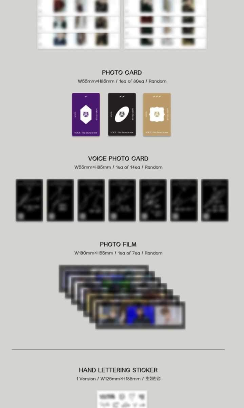 Victon Voice : the Future Is Now 1St Album Is Version Cd+84P Photobook+24P Lyrics Book+1P Bookmark+1P Pop-Up+1P Photocard+1P Voice Card+1P Film+Message Photocard Set+Tracking image number 2