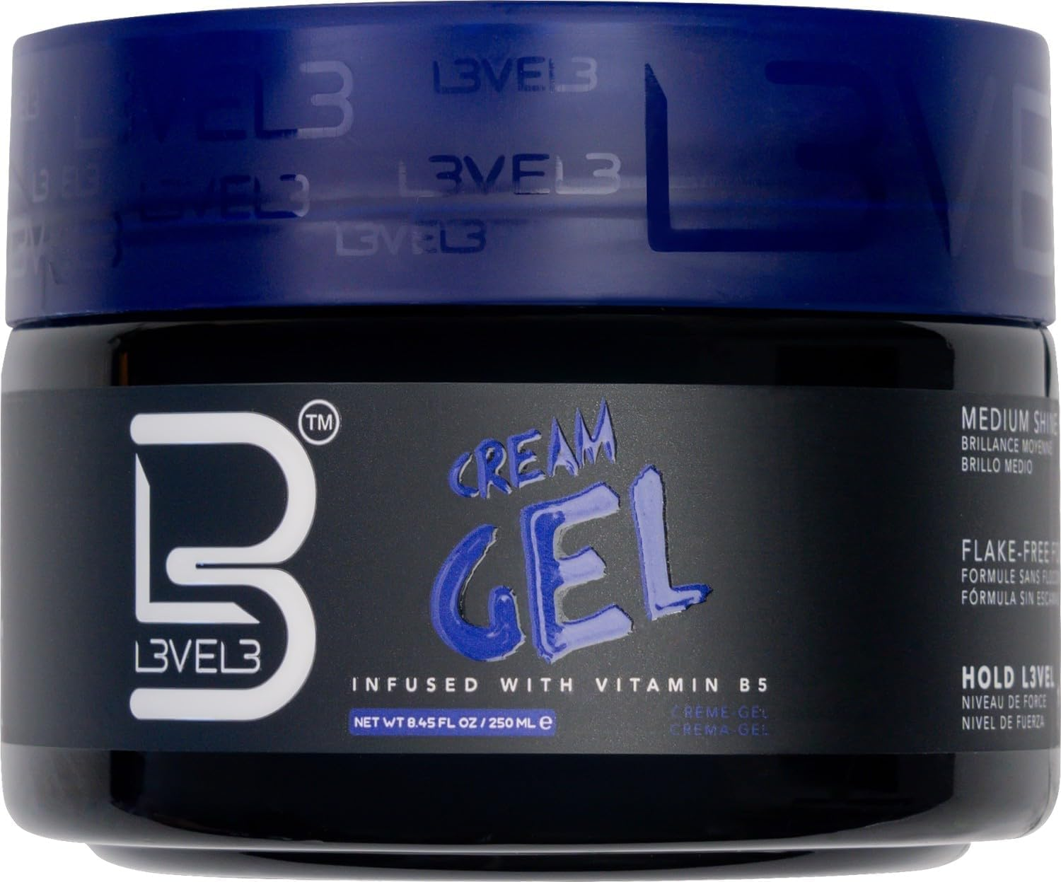 L3VEL3 Cream Hair Gel - Delivers Medium Hold and Volume - Provides Long Lasting Shine - Flake Free Formula - Enriched with Vitamin B - Adds a Refreshing Fragrance - Rinses Out Easily - 16.9 Oz image number 6