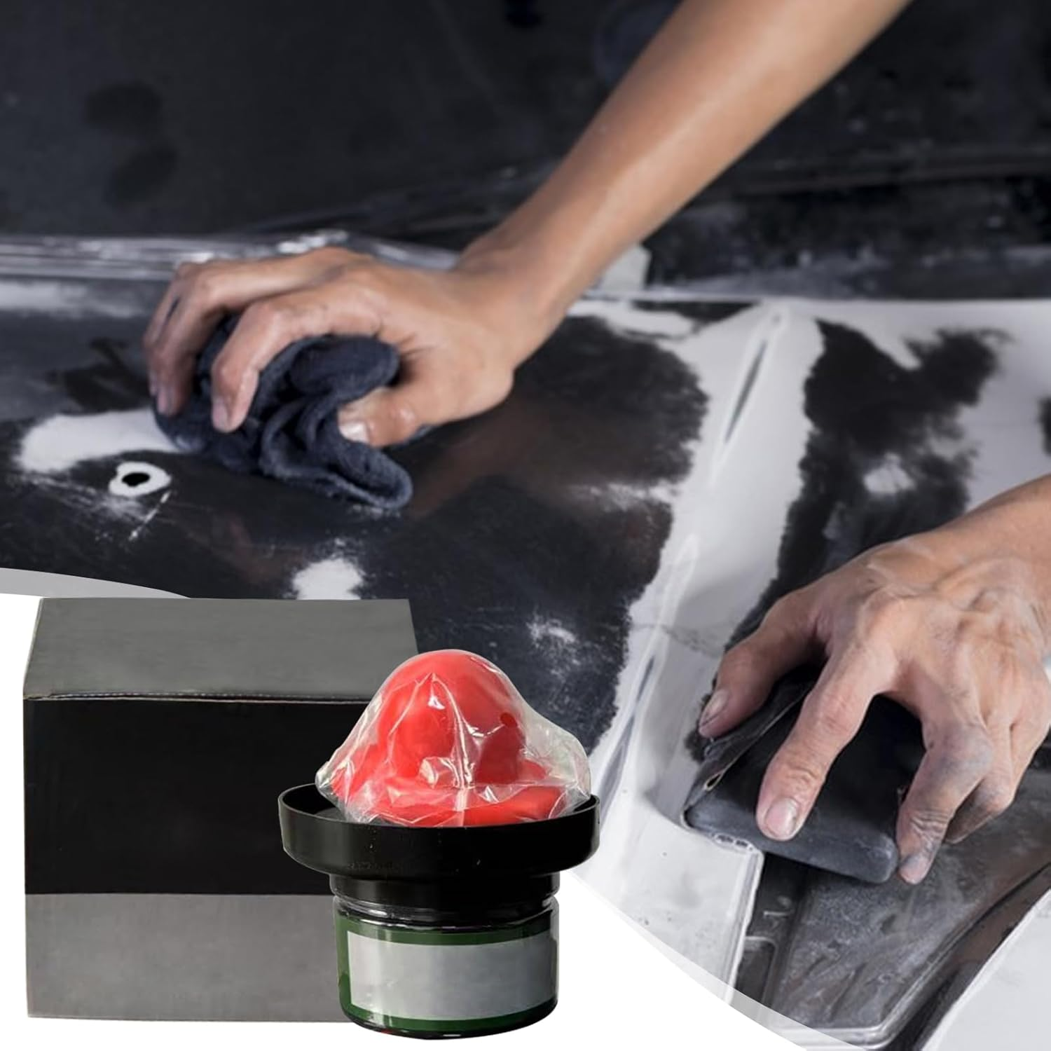 Car Paint Guide Coat for Metal - Car Body Paint Dry Guide Coat - Matte Non-Sticky Metal Sanding Supplies for Refinishing Restoration Repair Shops Technicians image number 1