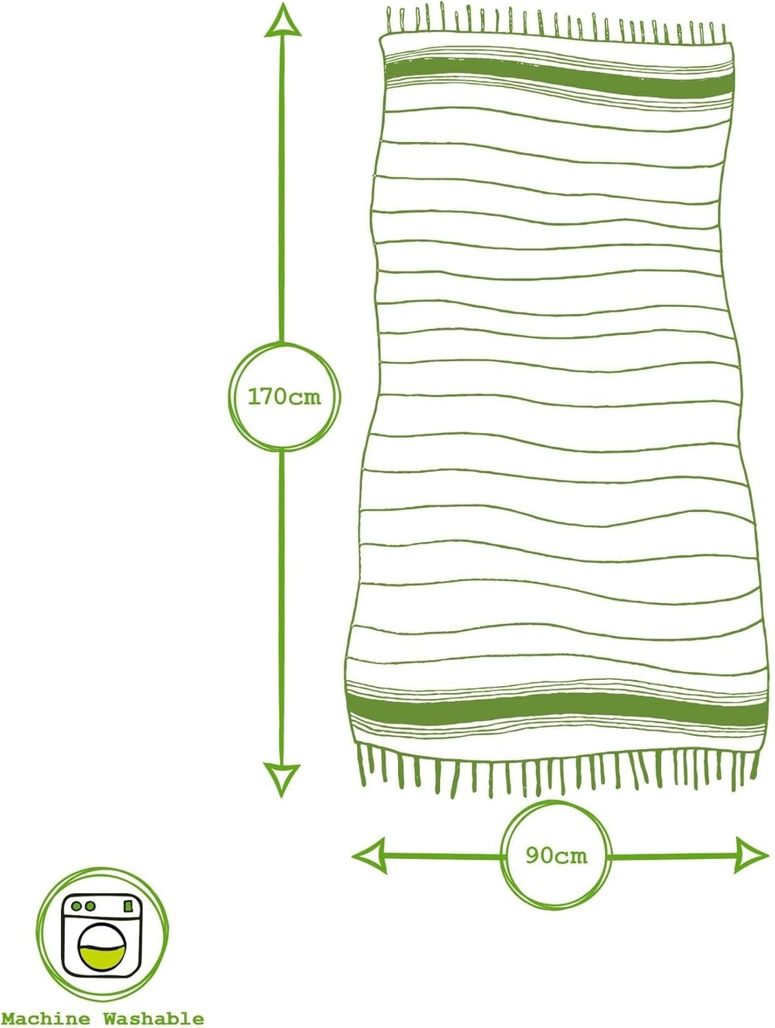 Nicola Spring Turkish Cotton Bath Towels - 170 X 90Cm - Red - Pack of 2 - Lightweight & Absorbent Large Adults Drying Beach Towel Bathroom Gym Cloth Sauna Hammam Shower Sheet image number 1