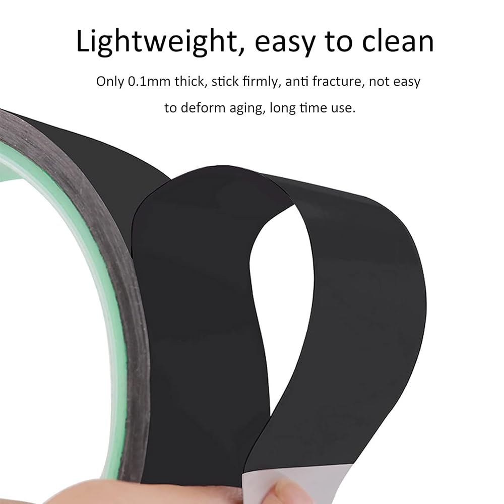 25 Mm Tubeless Rim Tape, PET Adhesive Tape for Bicycle Rims, Tubeless Kit with 10M Roll of Bike Tape for Mtb/Road/Gravel Bikes(Black)