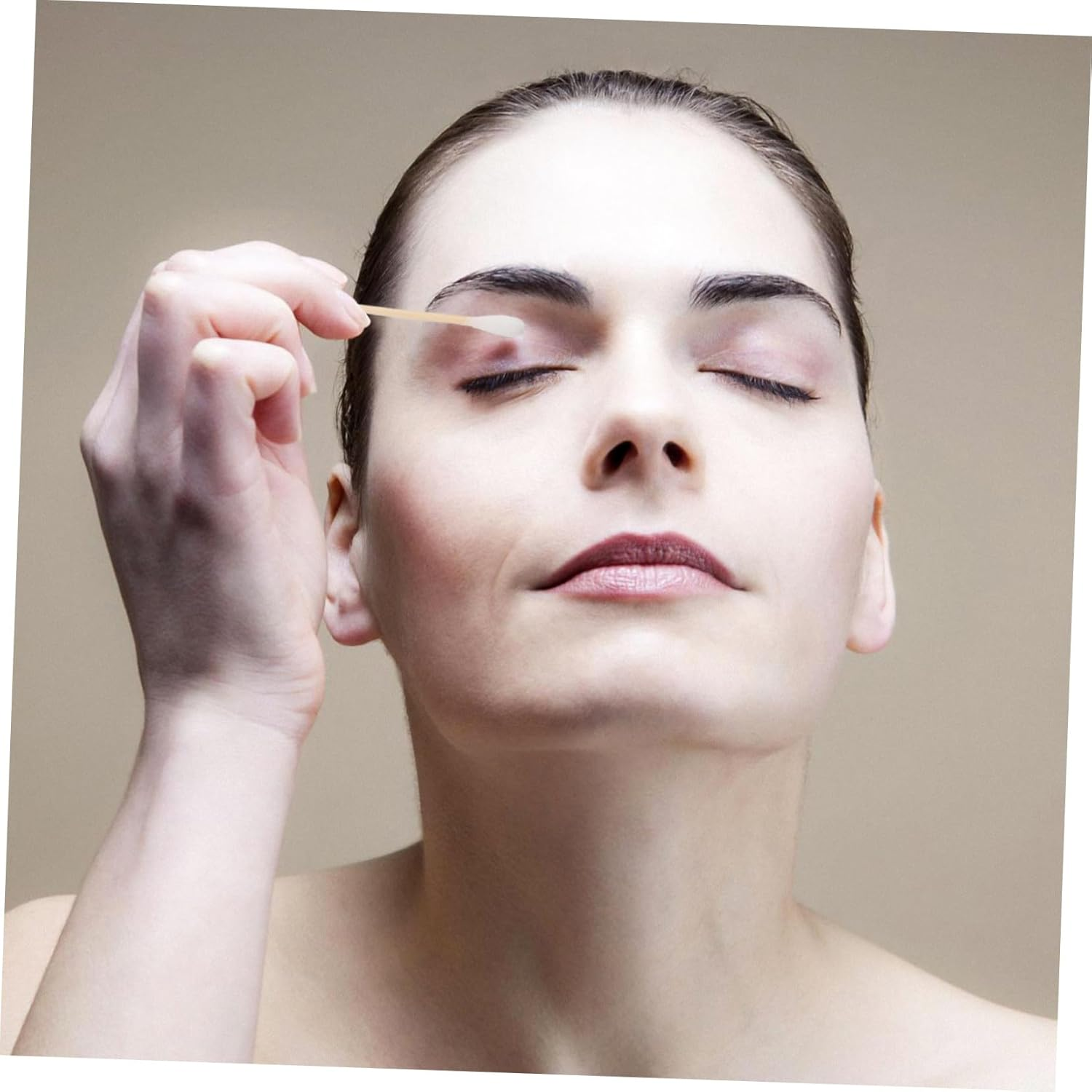 STAHAD Double-Headed Cotton Swabs 500Pcs Wooden Sticks for Ear Cleaning Makeup and Household Use Baby Beauty Cotton Tips image number 3