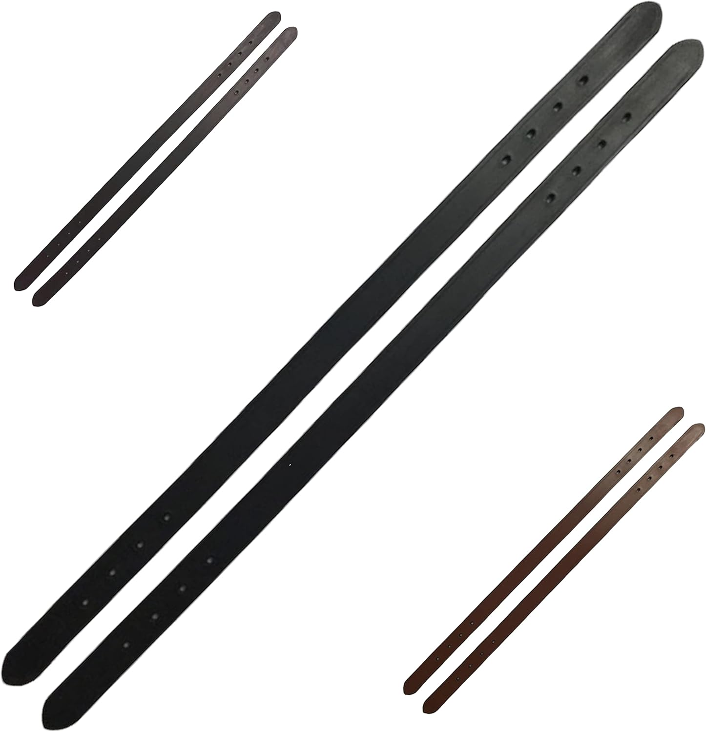 Majestic Ally 2 Pcs Smooth Replacement Leather Crown for Breakaway Halter