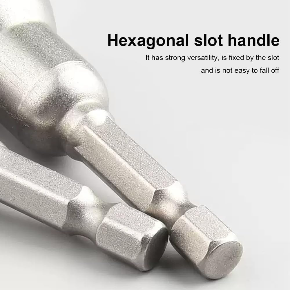 12Mm Screwdriver Nut Driver Bit 1/4" Hex Shank 80Mm Nut Driver Bit, Quick Change Impact Nuts Driver Adapter Drill Bits (12X80Mm) image number 1