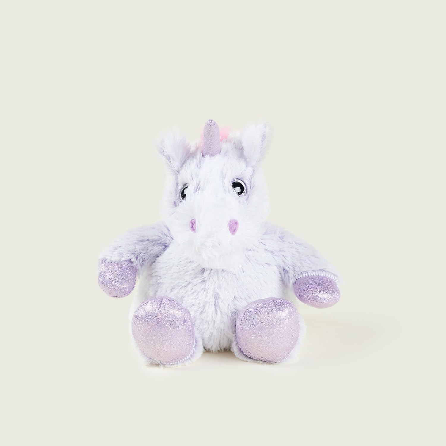 Warmies Plush Marshmallow Unicorn Microwavable Weighted Teddy with French Lavender Scent, Hot or Cold Wheat Bag for Cool Relaxation and Warm Relief image number 2