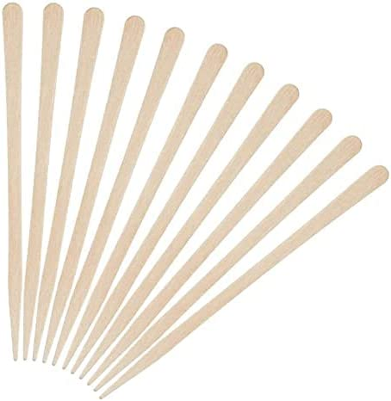 500 Pcs Wooden Waxing Spatulas Sticks Pointed Small Wood Wax Sticks Applicator Disposable Tool for Hair Removal Eyebrow Upper Lip Face Shaving Beauties Factory image number 5