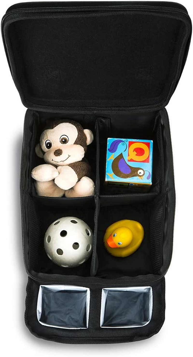 Britax Car Seat Organizer Caddy with Insulated Cup Holders | Crash Tested + 8 Mesh Pockets + Removable Center Dividers + Zipper Top image number 4