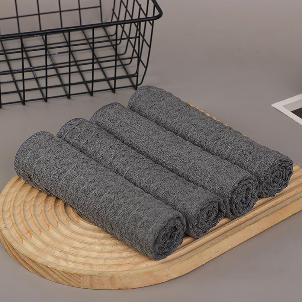 Tongke Microfiber Barista Towels, 5 Pack 30X30Cm Cleaning Towels for Espresso Machines, Steam Wands & Countertops Essential Coffee Bar Accessories image number 4