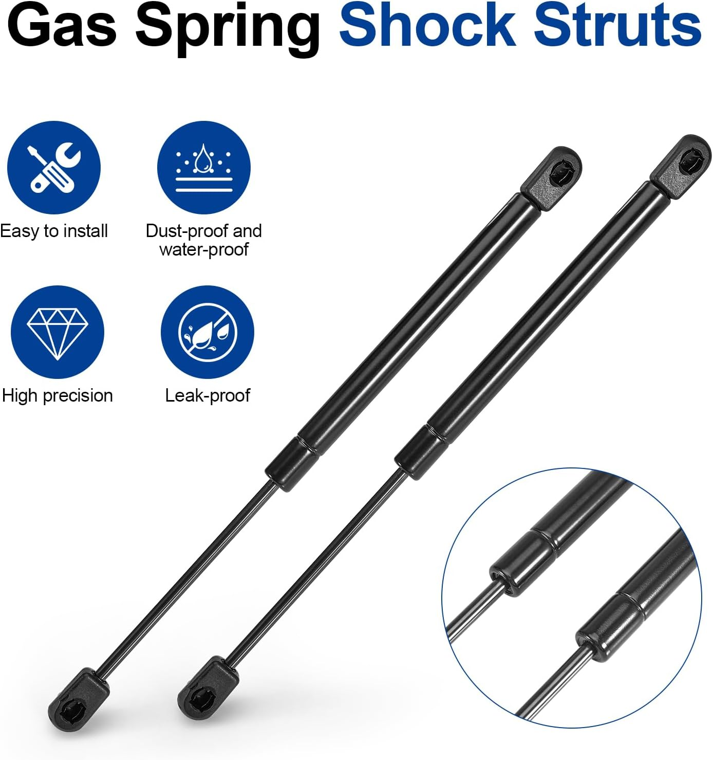 Krimocy Gas Struts 325Mm 160N Shocks Spring Lift Support for Toyota 1921VR Inc Hilux image number 1