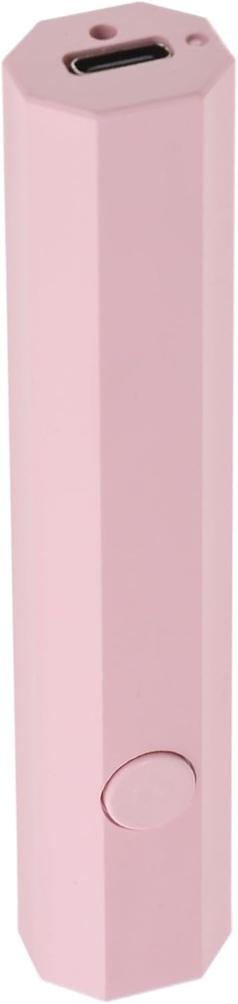 HEATSHAKING Portable Mini UV Nail Lamp Quick Dry Gel Polish Dryer with Rechargeable USB Lightweight Handheld Nail Light at Home and Travel Pink Multifunctional Manicure Tool image number 2