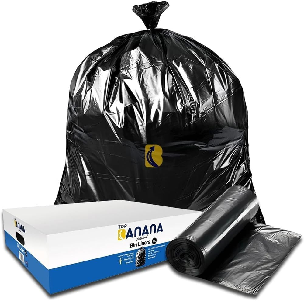 Garbage Bags 18L Carton of 2,000 - Black Rubbish Bin Liners 54 X 45 Cm - 11 Um Standard Thickness - Lavender Scented Waste Bags for Offices, Commercial Spaces, Household & Cleaning (Pack of 10) image number 3