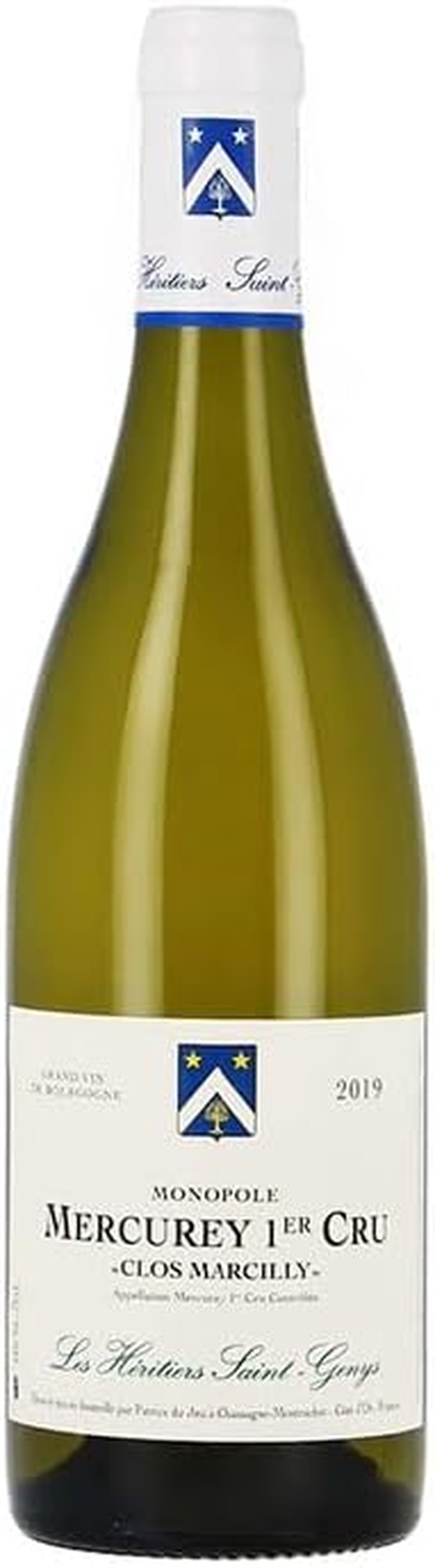 Heritiers Saint-Genys Clos Marcilly Mercurey 1Er Cru Blanc 2020 750Ml