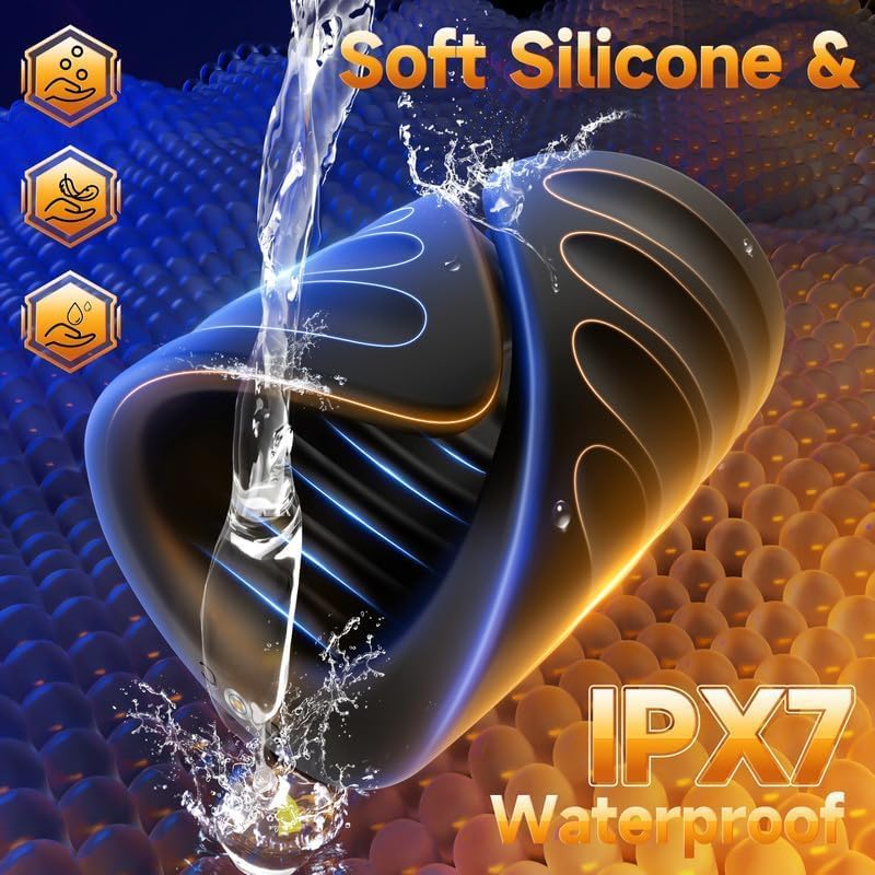 LONZYON Male Sex Toys for Men - Male Masturbator Penis Training Vibrator with APP Control, Vibrating Sex Toy Strokers Glans Trainer Stimulator, Mens Sex Machine Masturbators Adult Games (Black)