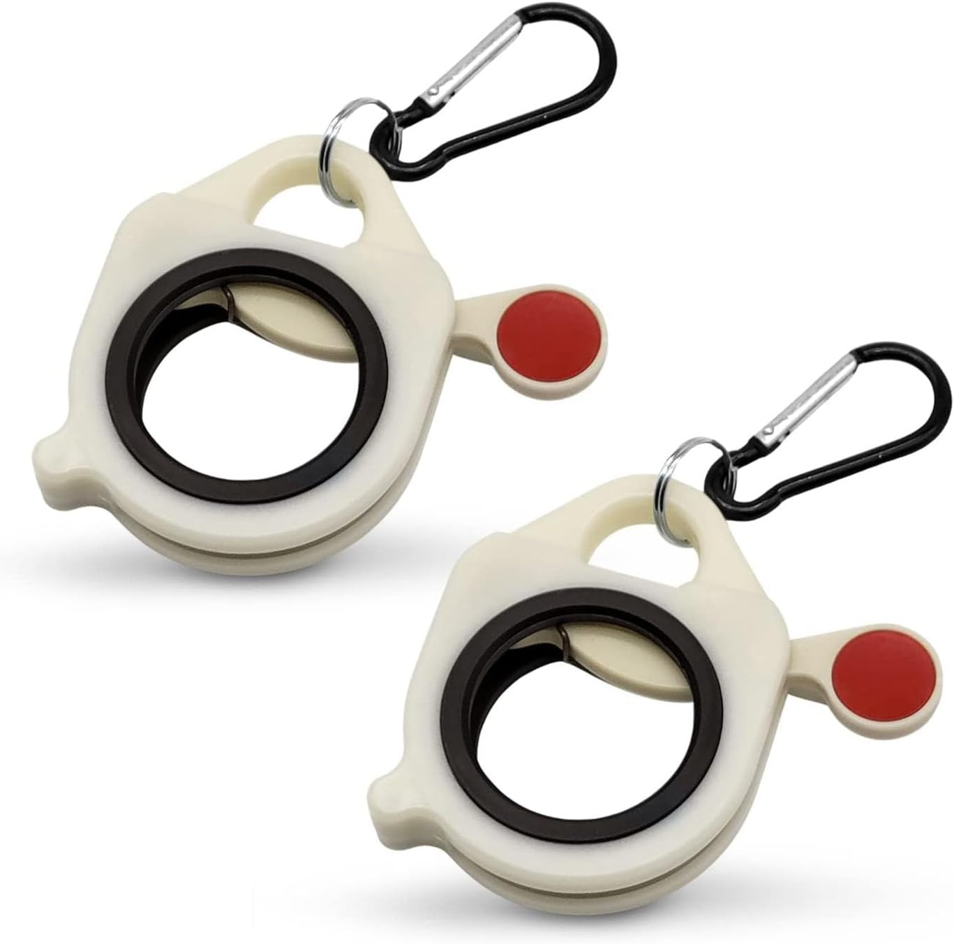 2 Pack Zip Tie Organizers, Portable Lightweight Cable Tie Holder, Reusable Plastic Cable Tie Storager, Safe Convenient Electrician Tool Home Gardening Outdoor(White)