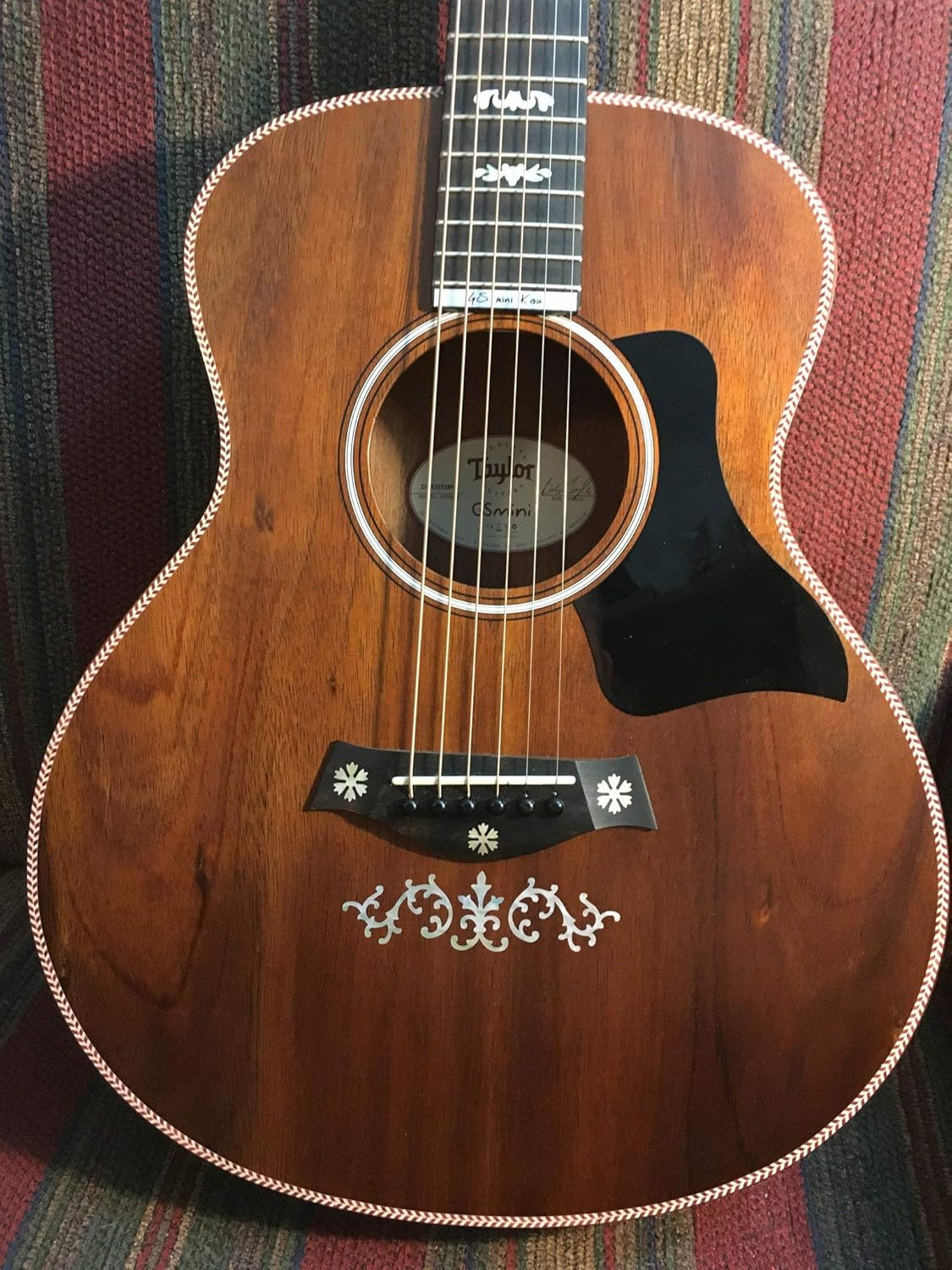 Inlaystickers for Guitars & Bass - SRV Vines (Stevie Ray Vaughan) - White Pearl image number 4