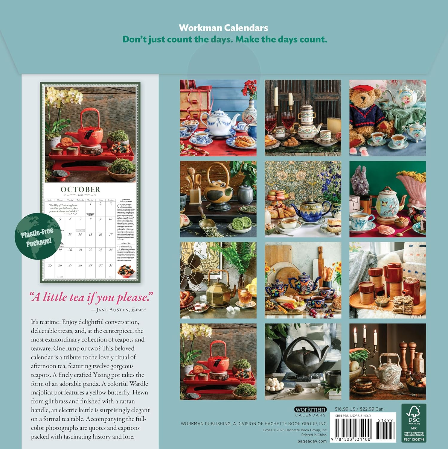 The Collectible Teapot Wall Calendar 2026: a Tea Obsessive'S Dream Come True image number 1