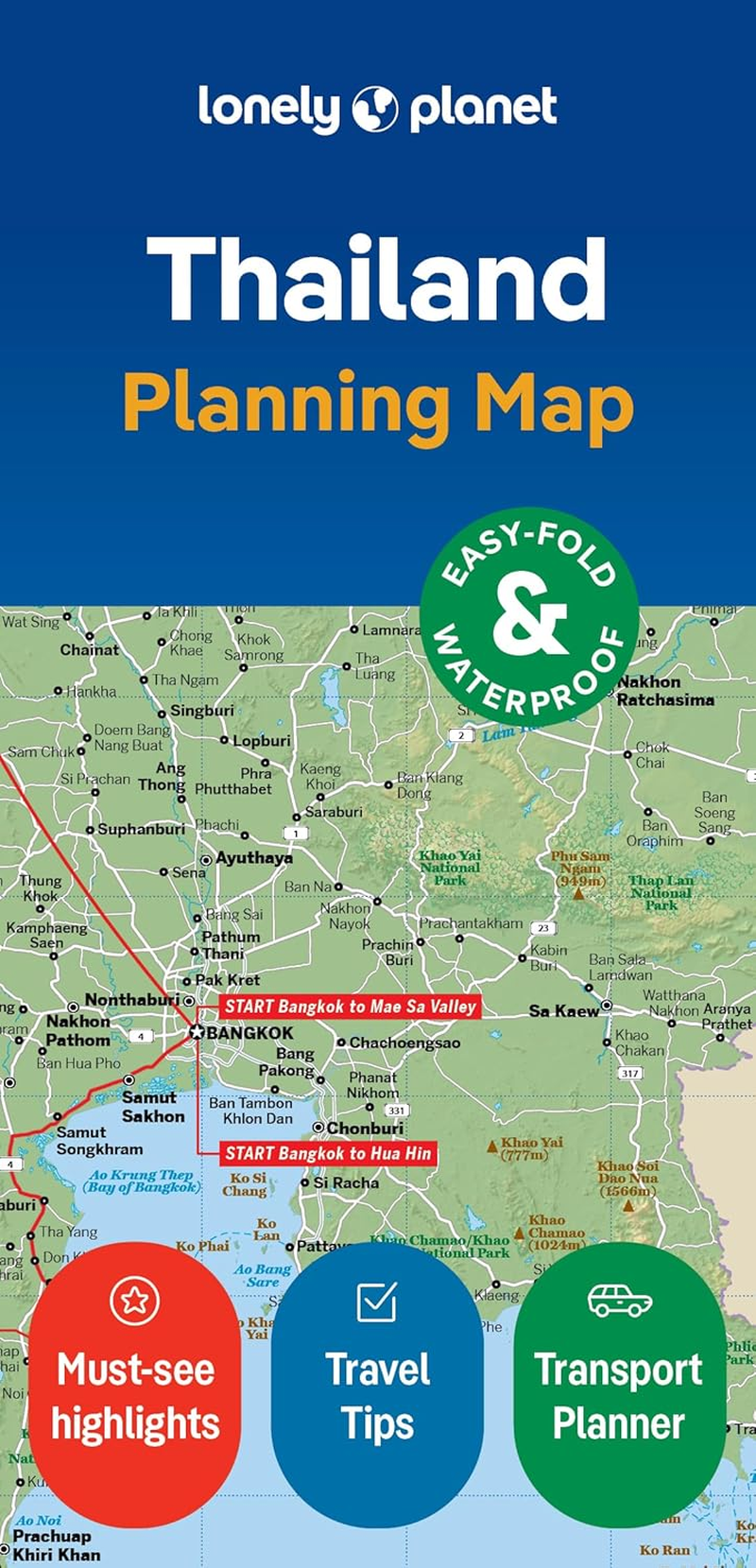 Lonely Planet Thailand Planning Map image number 1