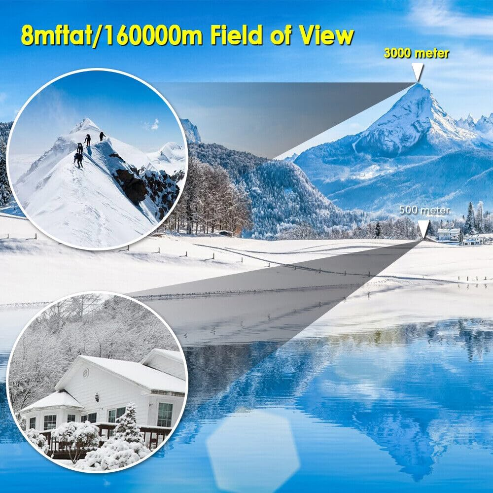 60X60 Binoculars Powerful Telescope for Adults with Low Light Night Vision 160000M Field, High Power Optical Telescope for Stargazing Bird Watching Concerts Football Sightseeing Hunting,Etc ﻿ image number 4