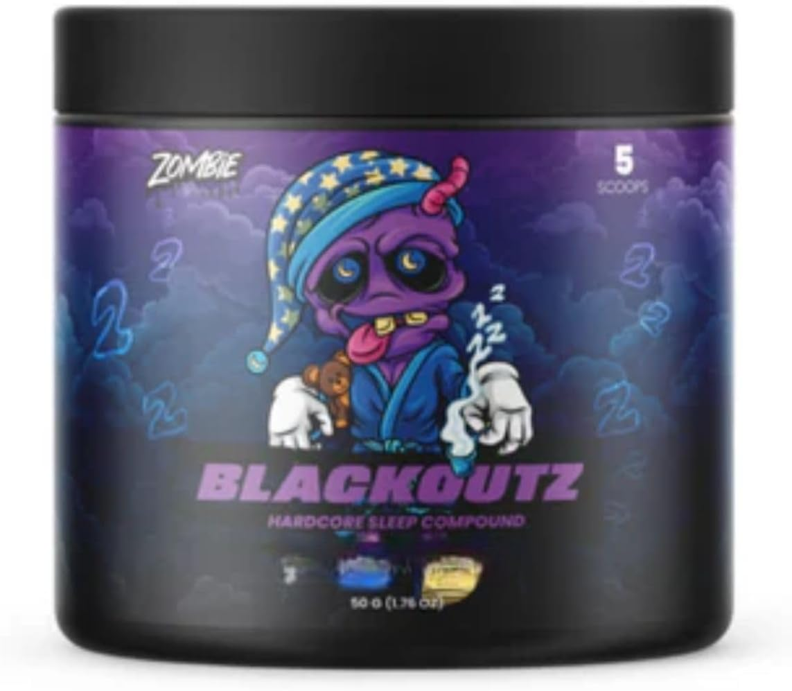 Zombie Labs Blackoutz Hardcore Sleep Compound Strawberry Kiwi 5 Serve image number 2