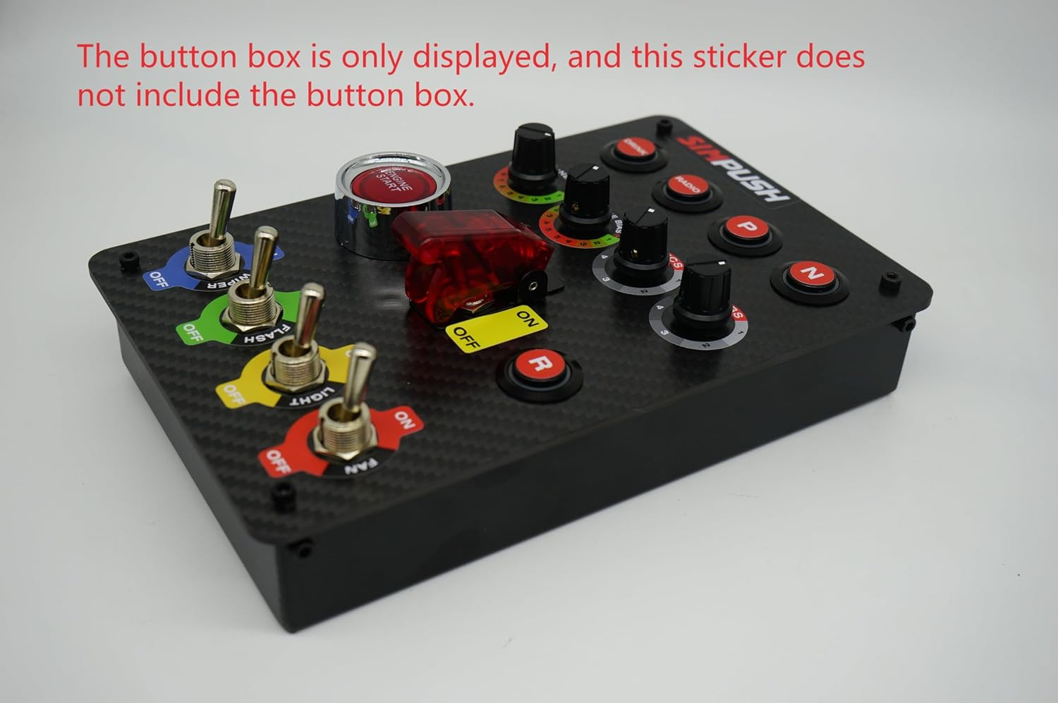 SIMPUSH SIM Racing Sticker Decals