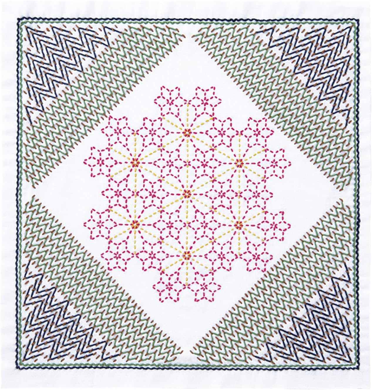 ノーブランド Olympus Sashiko Kit - Sampler, Thread, and Needle (Nadeshiko) - Hanycomb image number 2