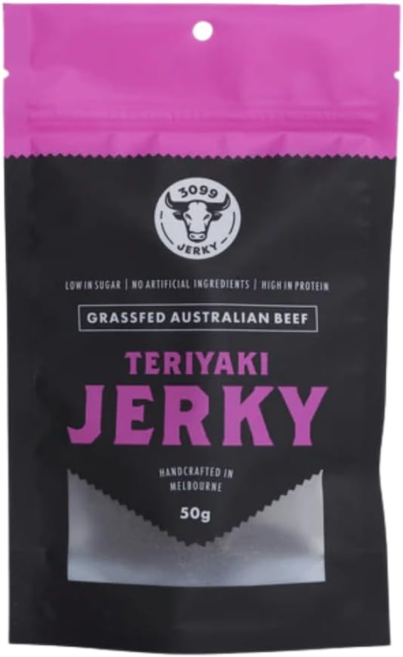 Jerky and Co 3099 Grassfed Australian Beef Terriyaki Jerky 50 G image number 1