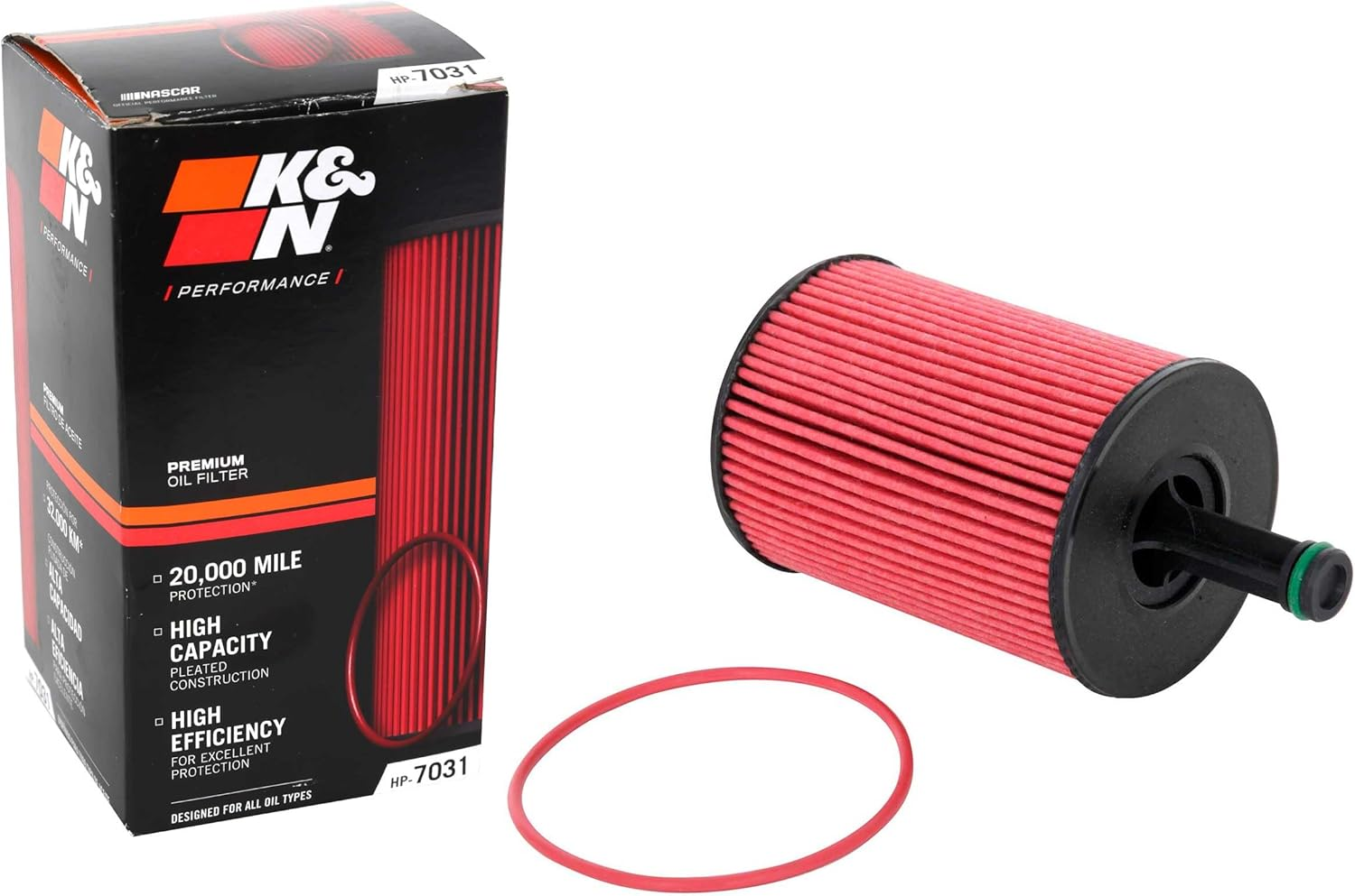 K&N HP-7031 Premium Oil Filter for 2012 Volkswagen CC 3.6L V6 Gas image number 2