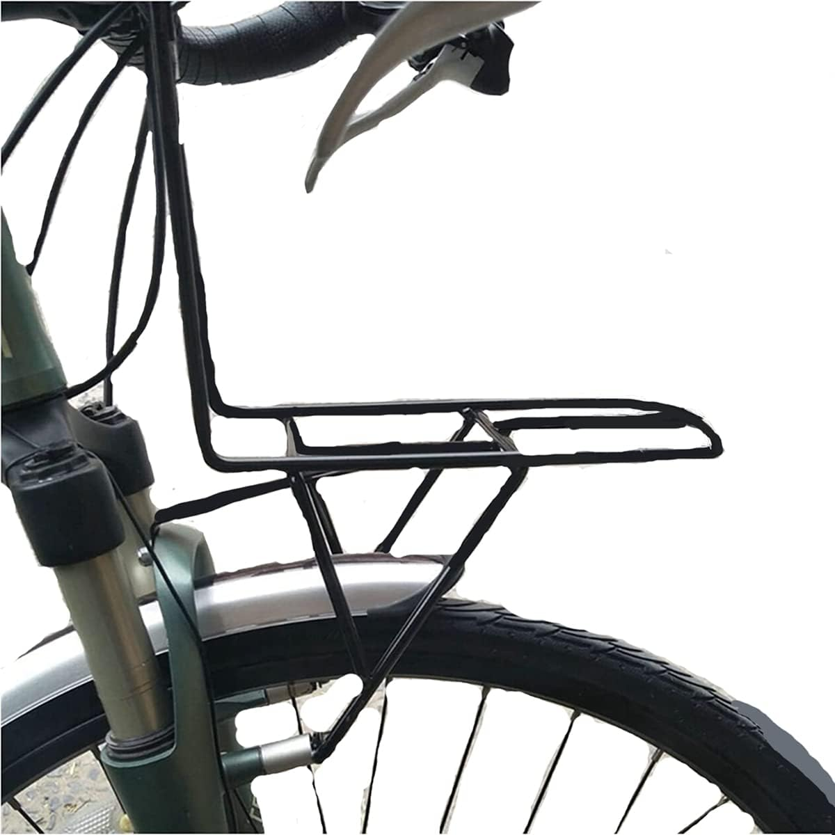 YUNNUO Front Luggage Rack,Front Rack,Bicycle Hang on Front Rack - Easily Mounts Bags and Baskets to Handlebars in Seconds. image number 5
