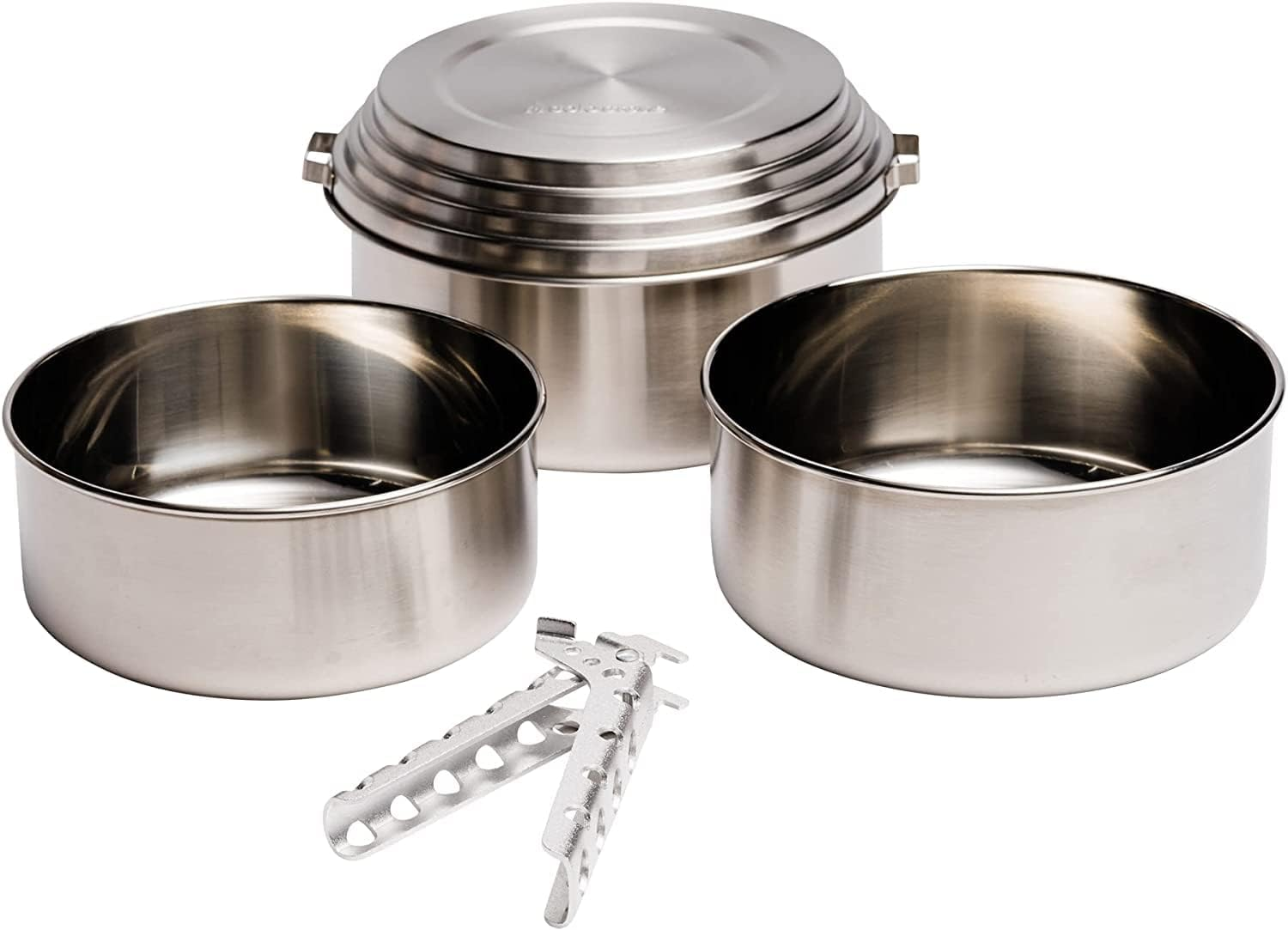 Solo Stove Pot Set: Stainless Steel Portable Stove Cookware Camping Stove Companion Pot Set Campfire. Great for Backpacking, Camping, Survival Kit image number 4