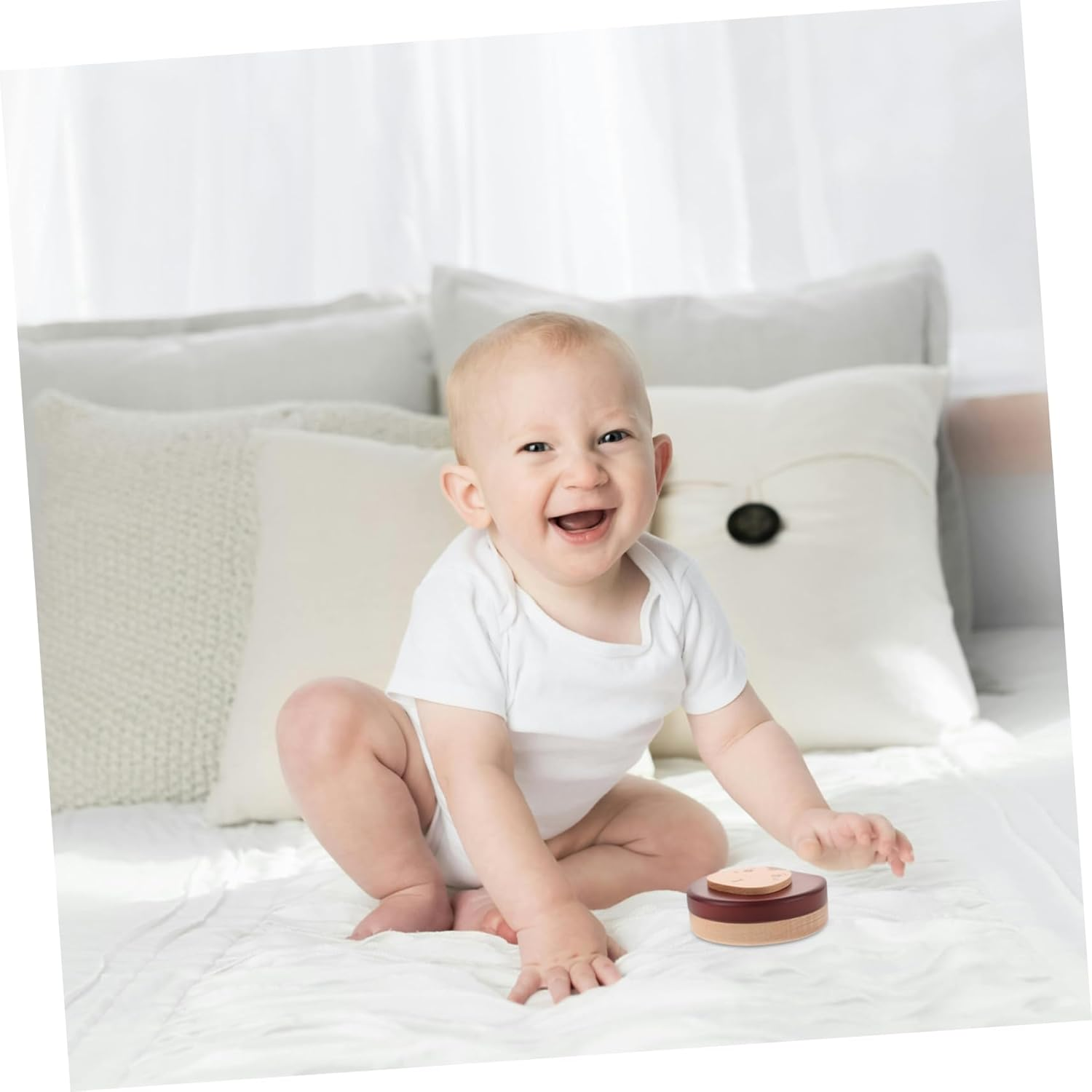 Yardwe Boys Girls Tooth Keepsake Box Wooden Tooth Collection Box Milestone Labels image number 5