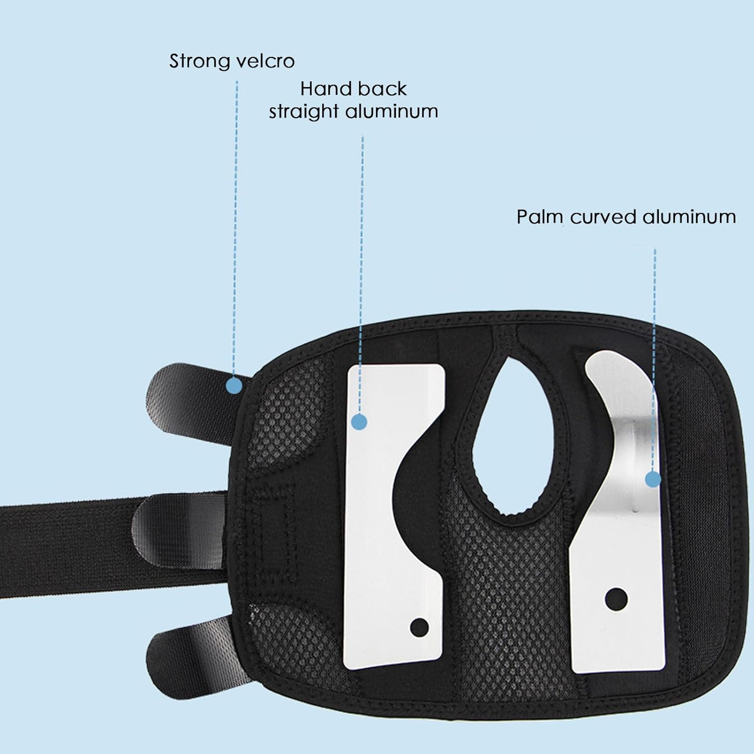 Paskyee Carpal Tunnel Wrist Brace for Men and Women, Adjustable Wrist Support for Right and Left Hand, Pain Relief for Arthritis, Tendonitis, Sprains Black Right L/XL image number 6