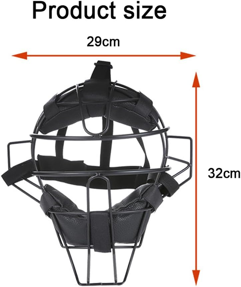 TOMVAES Baseball Catcher Mask Umpire Mask,Full-Face Protection Mask for Baseball,Provides Maximum Protection and Comfort,Does Not Obstruct View,Face Adjustable for Adults Children Baseball Game image number 5