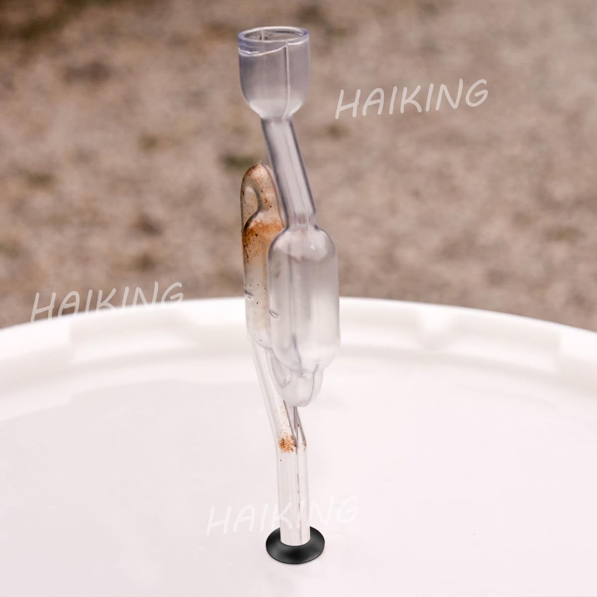HAIKING Airlock Grommet Fermentation Lid, 50 Packs Fermenter Lid Airlock Grommet for Mason Jars, Straws, Airlock, Beer, Wine (Black) image number 2
