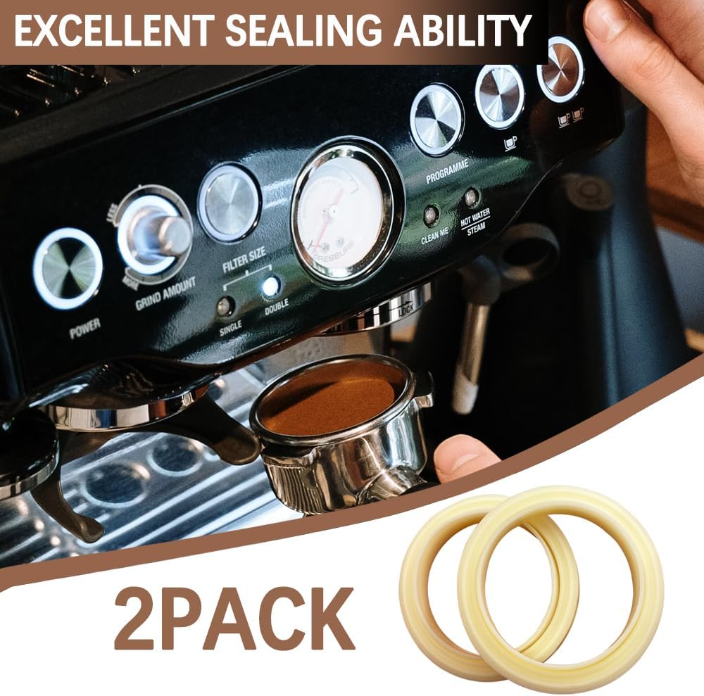 Group Head Seals Compatible with Breville Espresso Machine &ndash; 2 Pack Replacement Parts Compatible with Breville Barista Express & Sage Espresso Machines image number 3