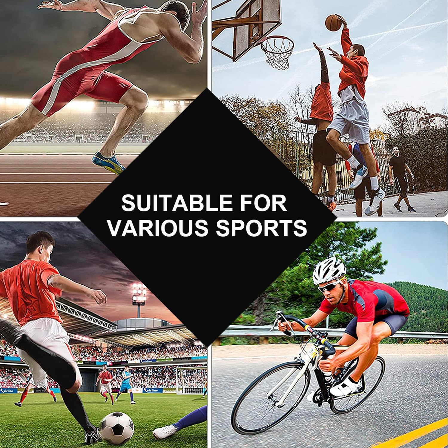 Knee Compression Pads,Knee Sleeve Basketball Volleyball Knee Pads with Honeycomb Padding Knee Brace Soft Knee Pads Knee Compression Sleeve and Non-Slip Knee Pads for Men Women Dancers(Pair Black,L) image number 2