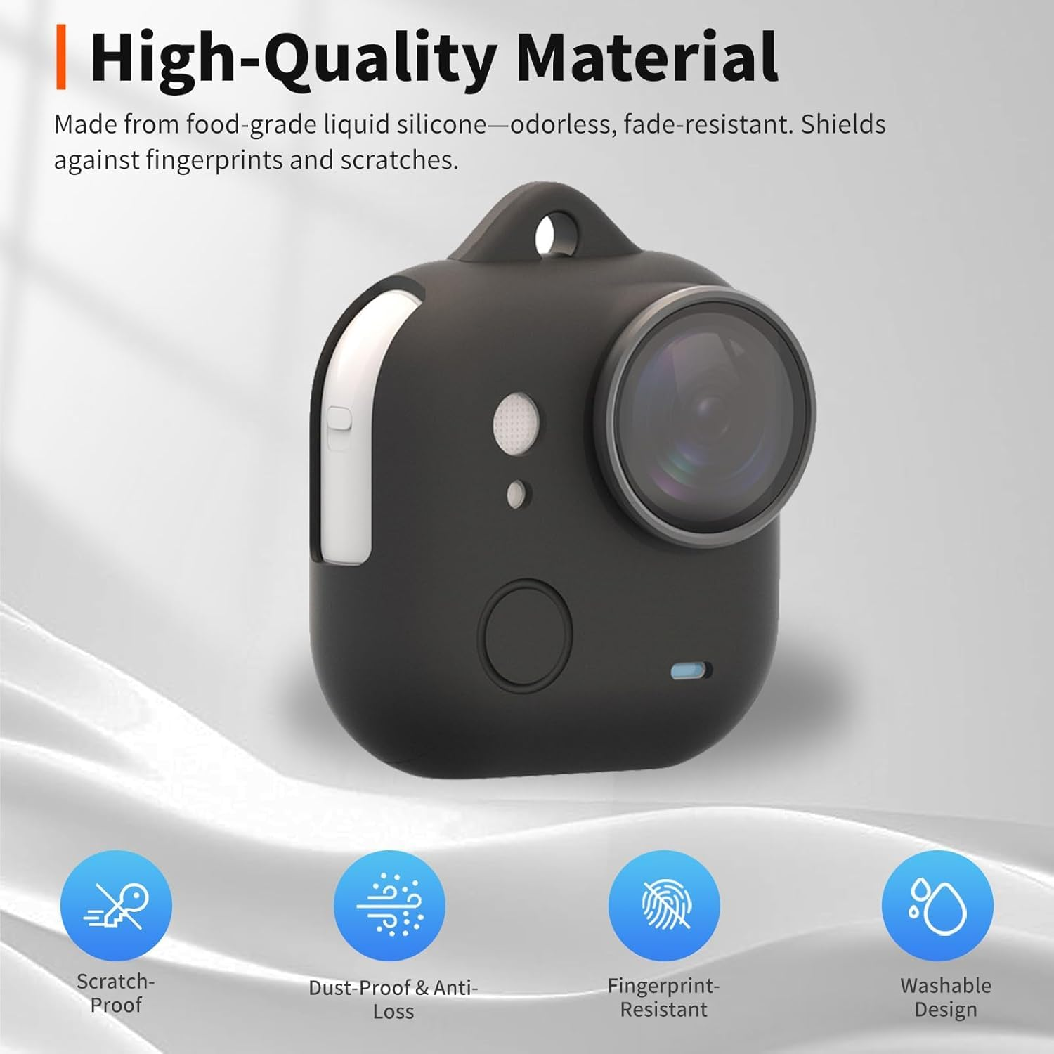 Carrying Case Accessories Kit Compatible with Insta360 GO Ultra - Portable Bag, Silicone Protective Case, Tempered Glass Screen Film, Mini Tripod